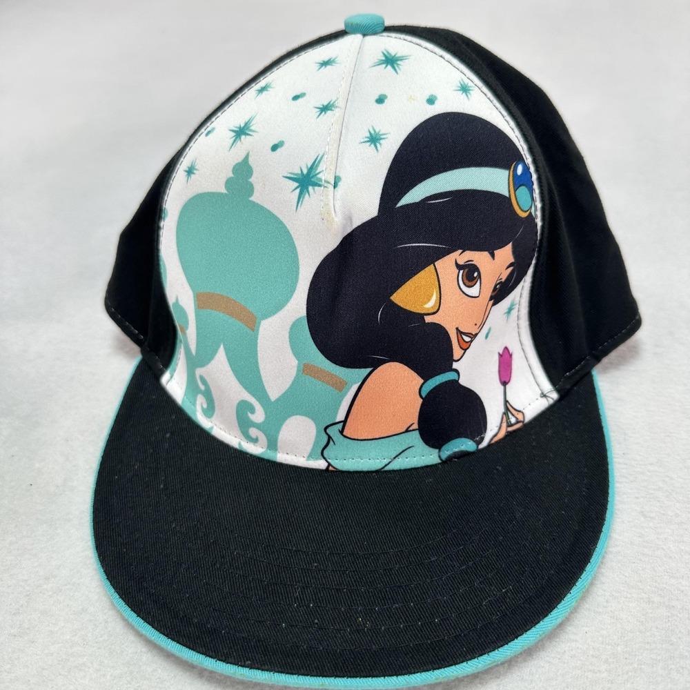 Disney Princess Hat Cap Snap Back Ariel Cinderella Jasmine Graphic Youth Fun - Picture 2 of 16